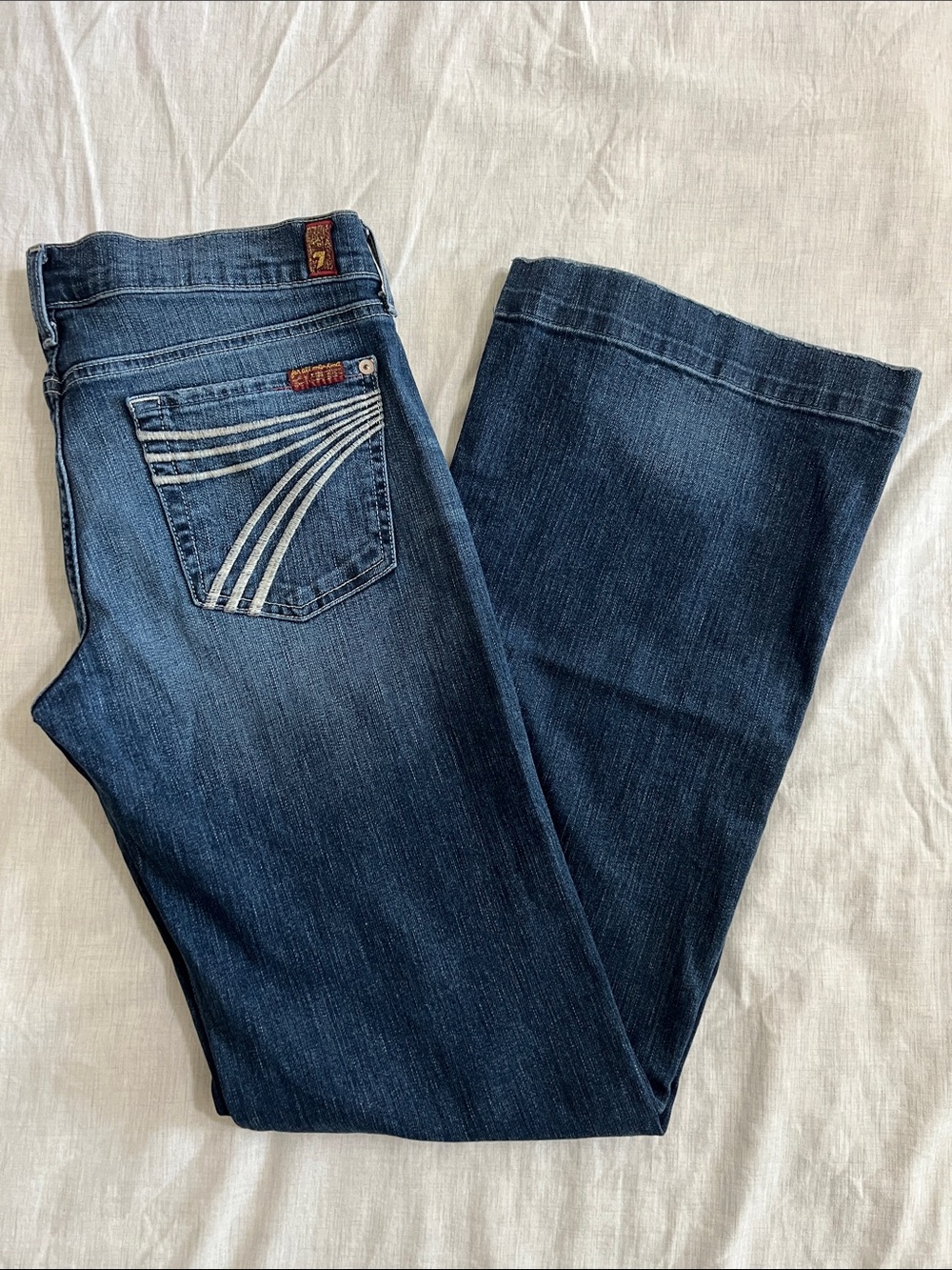7 for All Mankind DOJO Jeans Vintage Y2K Size 30 EUC Low Rise